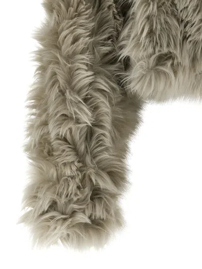 The Latest Cropped Faux Fur Jacket With Plush Texture