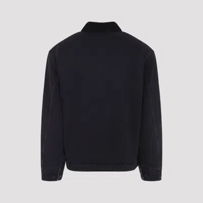Carhartt Work In Progress Detroit Organic Cotton Canvas Jacket In Black