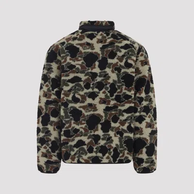 Carhartt Prentis Liner Camouflage-pattern Fleece Jacket In Black