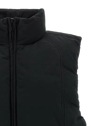 Alexander Wang Black Polyester Blend Sleeveless Down Jacket In Black