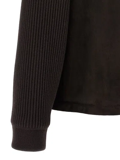 Brioni Suede Bomber Jacket In Brown