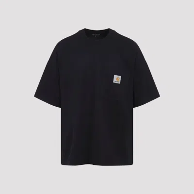 Carhartt S/s Hudson Pocket T-shirt In Black