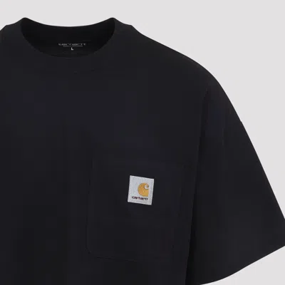 Carhartt S/s Hudson Pocket T-shirt In Black