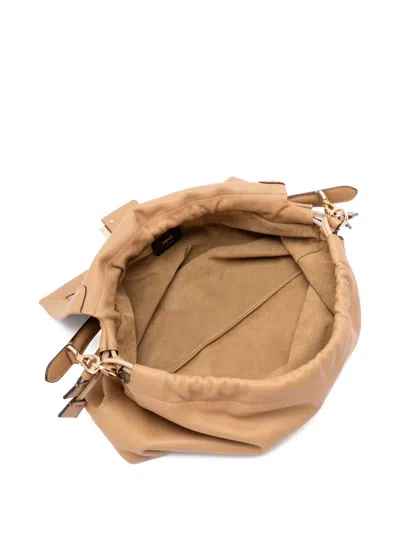 Fendi Large Shoulder Bag Adjustable Strap In Brown