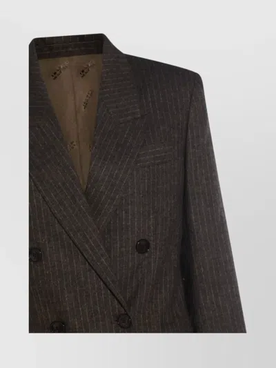 Isabel Marant Longline Blazer Featuring Button Detailing In Brown