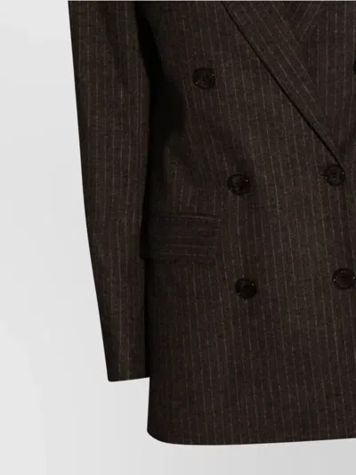 Isabel Marant Longline Blazer Featuring Button Detailing In Brown