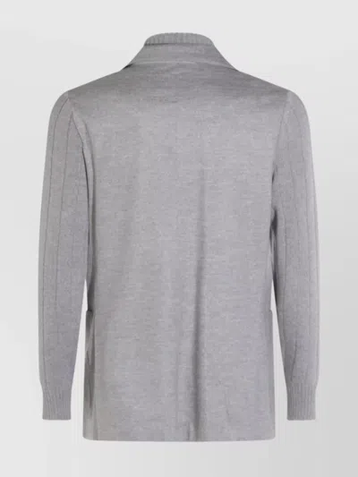 Eleventy Tailored Jacket With Notched Lapel And Pockets In Gray