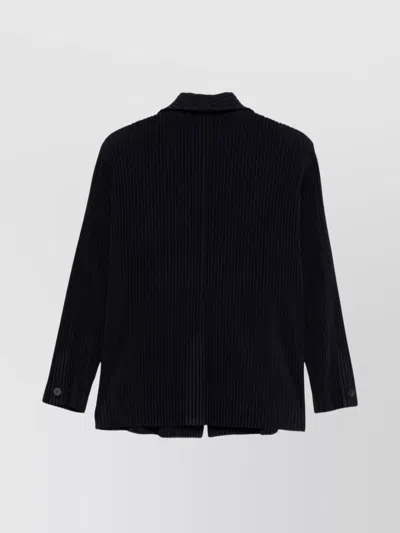 Issey Miyake Pleats Blazer In Black