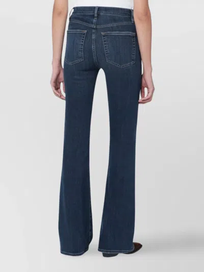 Frame High Flare Jeans Featuring Belt Loops In Blue