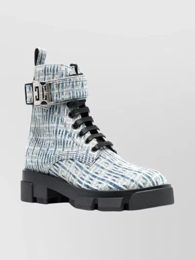 Givenchy Ankle Boot With Chunky Sole Design In Blue