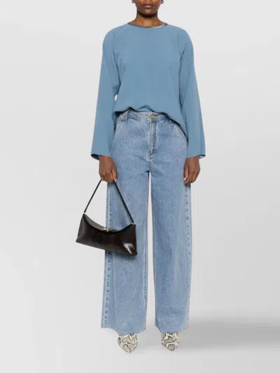 Forte Forte Women Satin Blouse In Blue