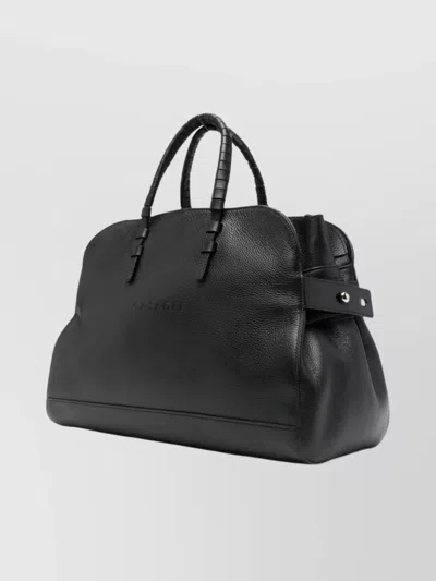 Casadei Versatile Tote Bag Detachable Shoulder Strap In Black