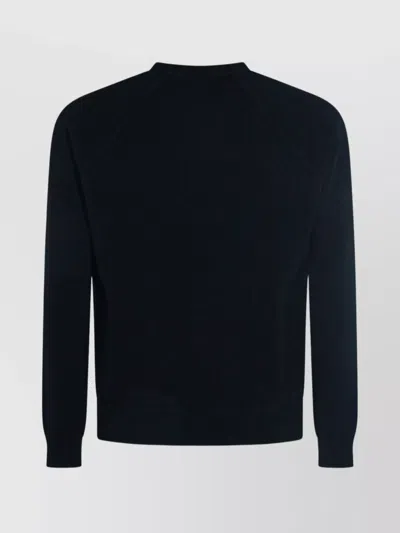 Malo Black Cashmere Crewneck Pullover In Gray