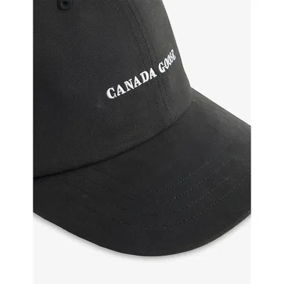 Canada Goose Adjustable Baseball Cap In Black