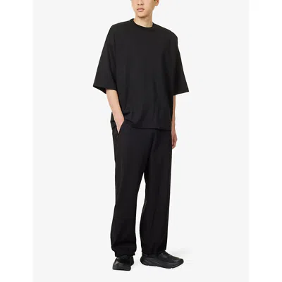 Fear Of God Forum Straight-leg Virgin Wool And Cashmere-blend Drawstring Trousers In Black