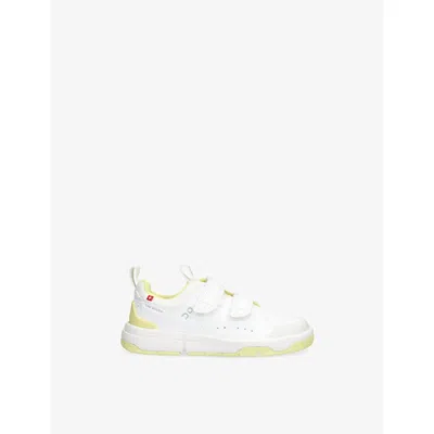 On Yellow Kids' The Roger Woven Low-top Trainers Eur 31 / 12.5 Uk In Yellow