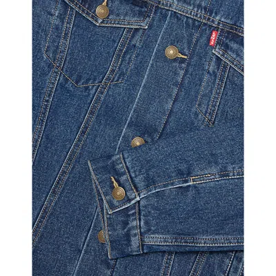 Levi's Corduroy-collar Denim Jacket In Blue