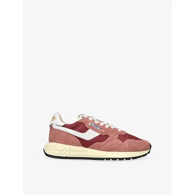 Autry Reelwind Leather-trimmed Suede And Shell Sneakers In Multi