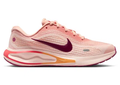Pre-owned Nike Journey Run Sunset (women's) Sneakers In Washed Coral/ember Glow/sweet Beet