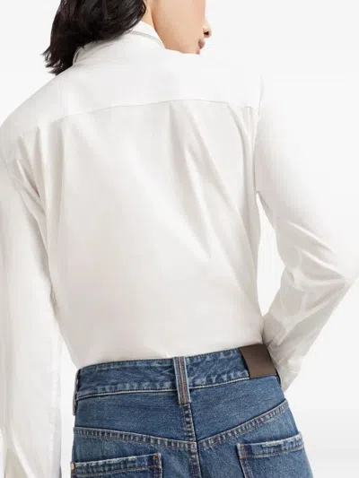 Brunello Cucinelli Blue Jeans With Logo Patch On The Rear And Monil Detail On The Loop In Denim Woman In Blue