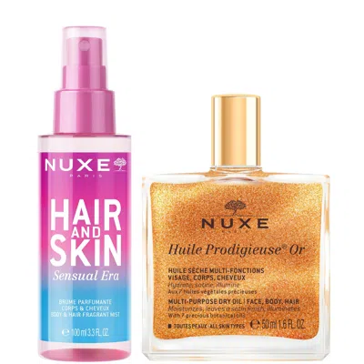 Nuxe Huile Prodigieuse Shimmering Multi-purpose Dry Oil 50ml & 'sensual Era' Hair & Body Fragrance Mist 1