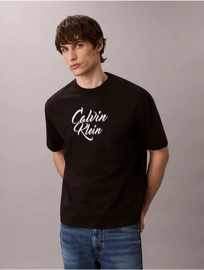 Calvin Klein Jeans Est.1978 Logo T-shirt In Black