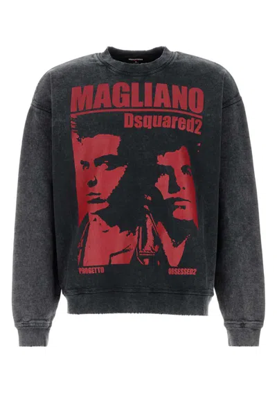 Dsquared2 Dsquared Slated Cotton Dsquared X Magliano Sweatshirt In Gray