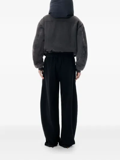 Alexander Wang Drawstring Track Pants With Elastic Waistband In Black