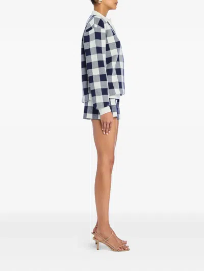 Ser.o.ya Nello Gingham-check Drawstring Shorts In Multi