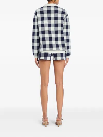 Ser.o.ya Nello Gingham-check Drawstring Shorts In Multi
