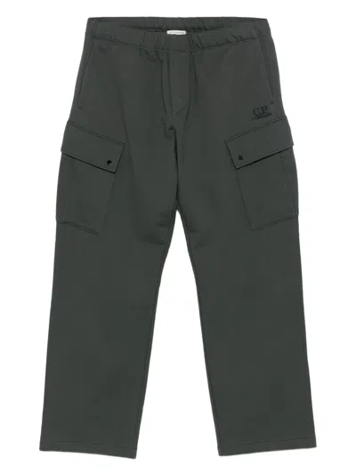 C.p. Company Cp Company Sweatpants Cargo Pant In Diagonal Raised Fleece In Gray