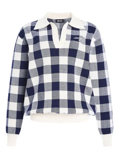 Ser.o.ya Orla Gingham Top In Multi