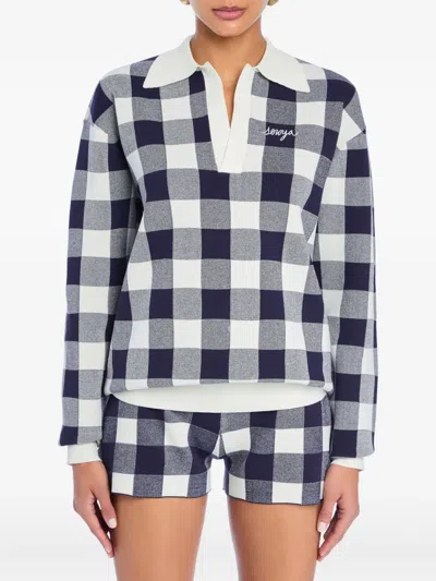 Ser.o.ya Orla Gingham Top In Multi