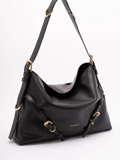 Givenchy Women Voyou Nano Bag In Polished Leather In Black