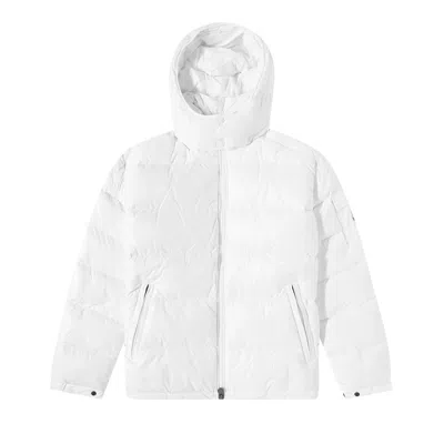 Pre-owned Moncler Maya Hooded Puffer Shiny Jacket 'white' | Men's Size 2