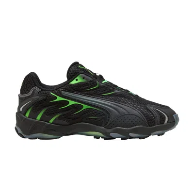 Pre-owned Puma Inhale Big Kid 'black Green Glare' | Kid's Size 7