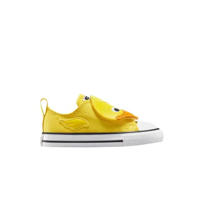 Pre-owned Converse Chuck Taylor All Star One Strap Easyon Low Td 'pool Float Pack - Duck' | Yellow | Infant Si