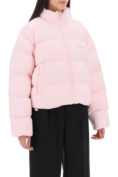 Alexander Wang Short Puffer Jacket In Pink