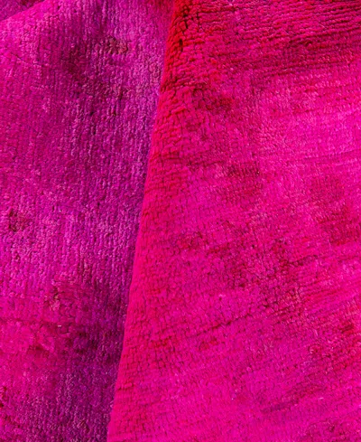 Adorn Hand Woven Rugs Fine Vibrance M1357 6'1"x8'10" Area Rug In Pink