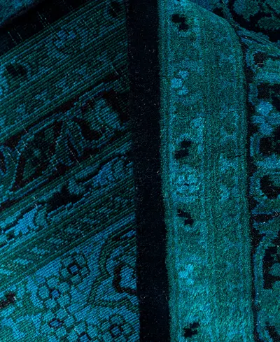 Adorn Hand Woven Rugs Fine Vibrance M1363 3'1"x18'2" Runner Area Rug In Black