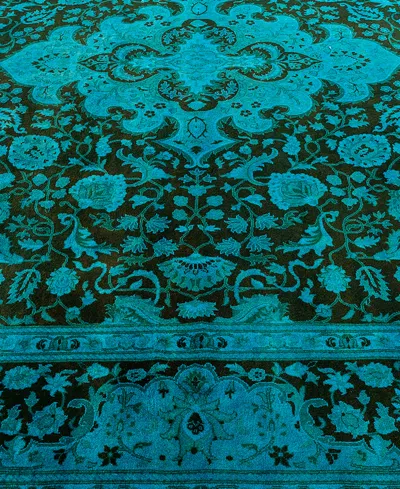 Adorn Hand Woven Rugs Fine Vibrance M1436 8'2"x10'3" Area Rug In Blue