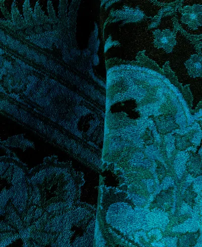 Adorn Hand Woven Rugs Fine Vibrance M1436 8'2"x10'3" Area Rug In Blue