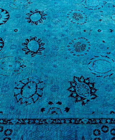 Adorn Hand Woven Rugs Fine Vibrance M1151 4'7"x7'4" Area Rug In Blue