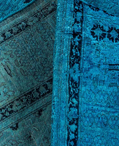 Adorn Hand Woven Rugs Fine Vibrance M1151 4'7"x7'4" Area Rug In Blue