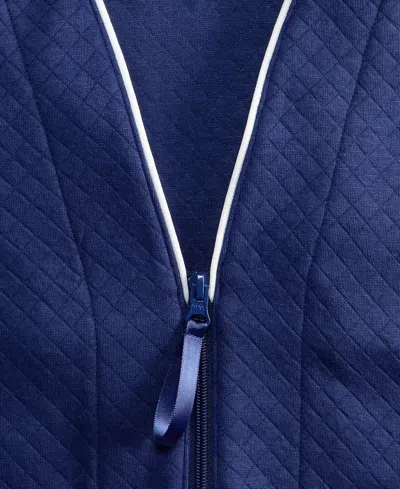 Charter Club Women's Zip-front Quilted Robe In Gold