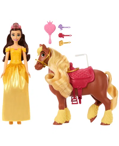 Disney Princess Belle Philippe Fashion Doll And Horse Set In Brown