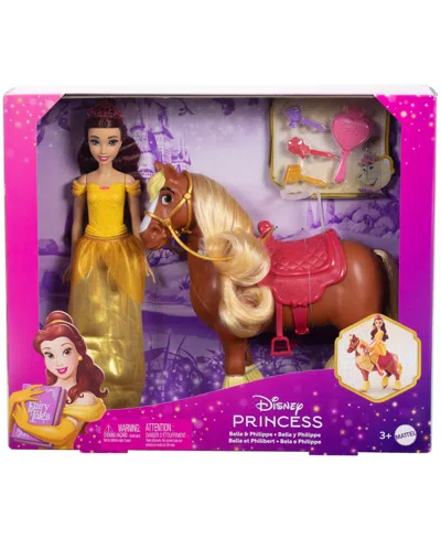 Disney Princess Belle Philippe Fashion Doll And Horse Set In Brown
