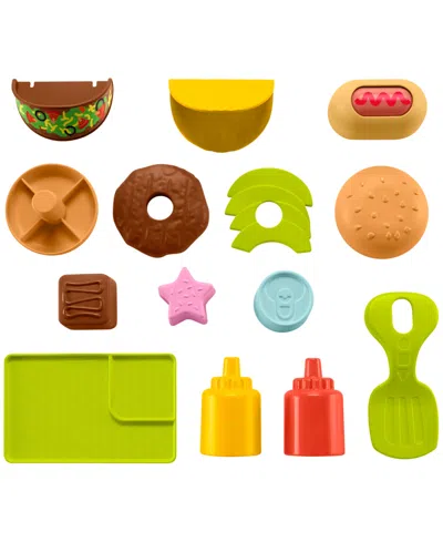 Fisher Price Laugh And Learn 4-in-1 Snack Cart Walker, 14 Play Pieces In Blue