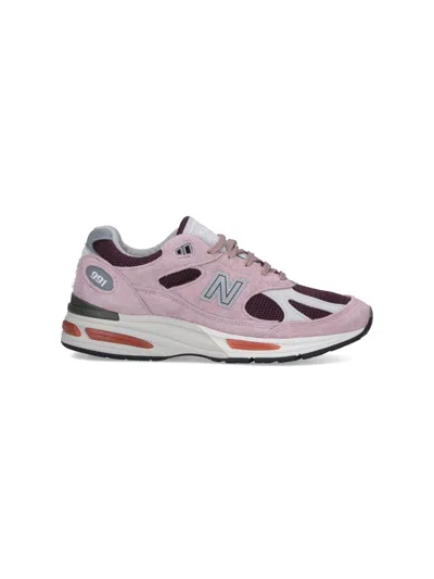 New Balance Suede And Mesh Sneakers With Iconic Branding And Textured Accents In Multi