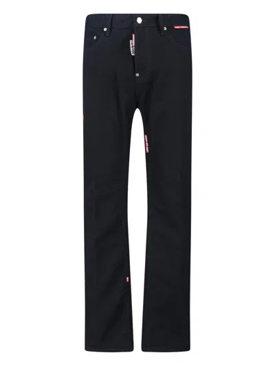 Dsquared2 Dsquared Black Denim Dsquared X Magliano Protesta 642 Jeans In Black